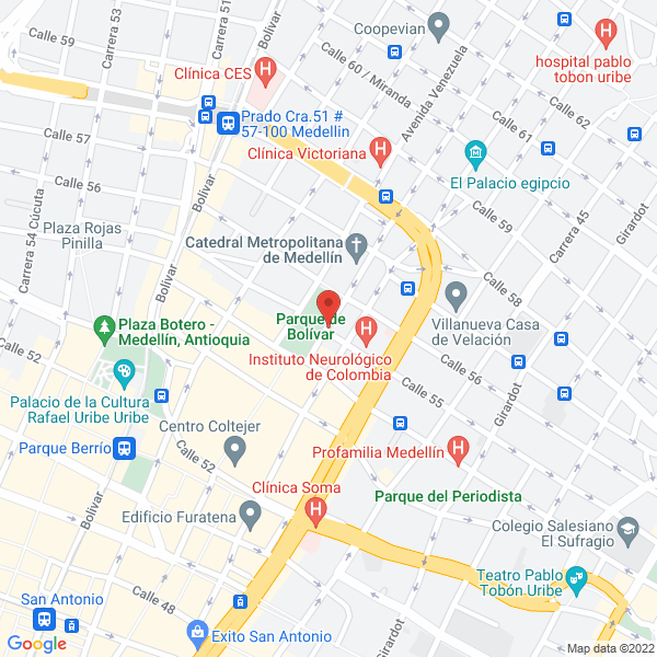 Map of Droguería Plaza Bolívar