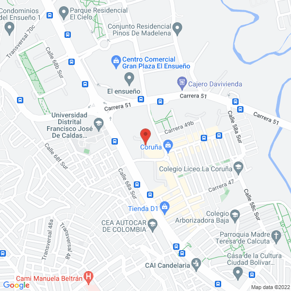 Map of Dulces Y Promocionales A Y S