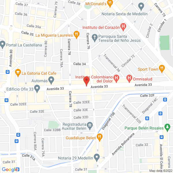 Map of El Rincón Del Chamo