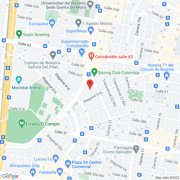 Map of El Roble Producciones S.A.S.