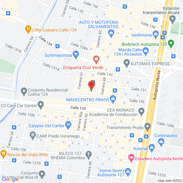 Map of El Taller 130