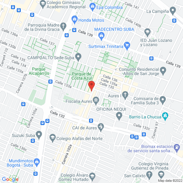 Map of Ferreléctricos Costazul