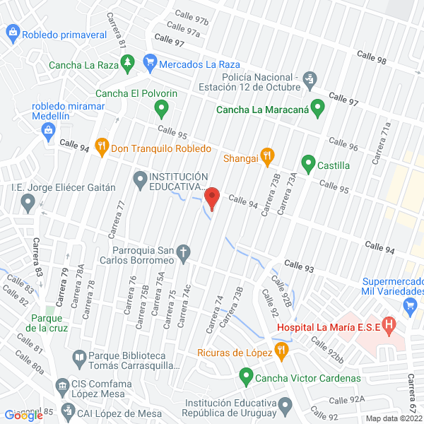 Map of Ferretería La 75