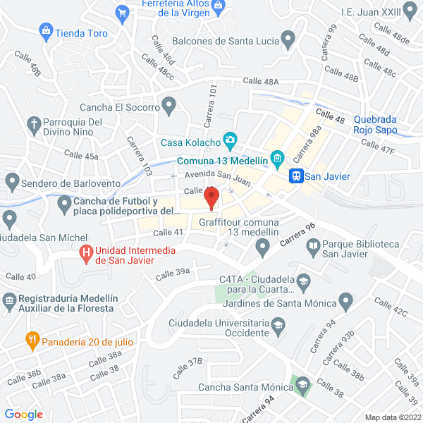 Map of Ferretería San Javier