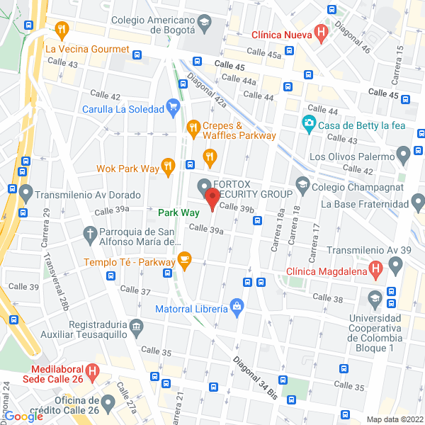 Map of Geoterra Colsultores Geotécnicos S.A.S