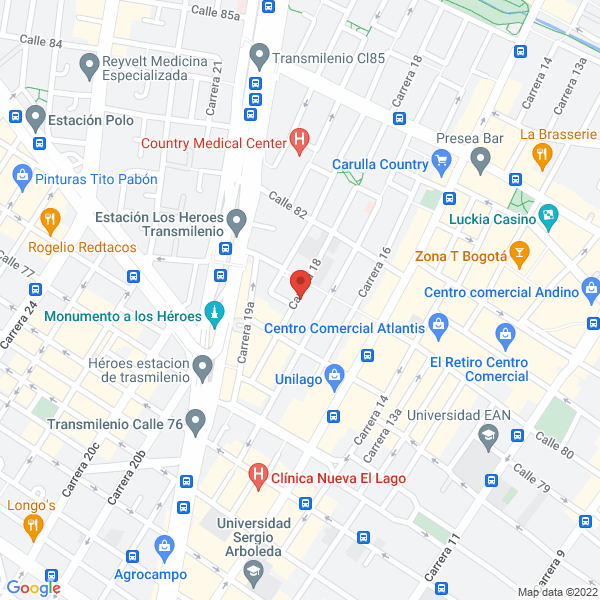 Map of Gestión One S.A.S.