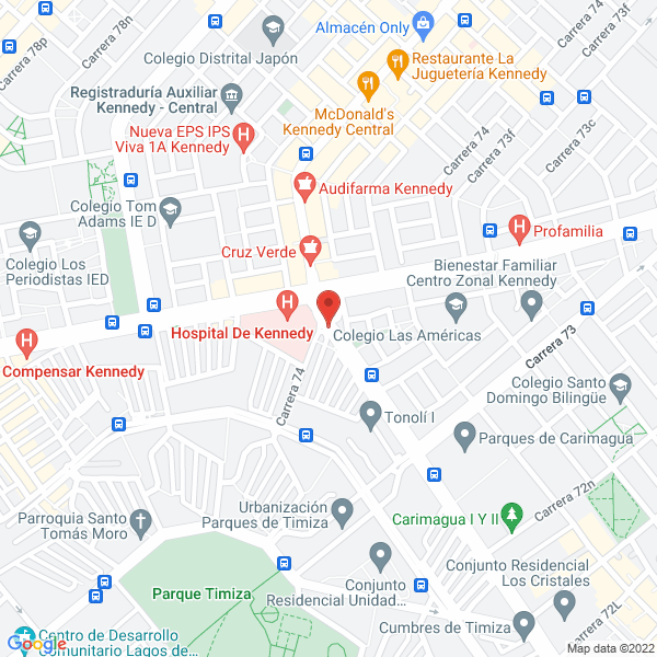 Map of Hiperdrogueria 24 Horas Ltda