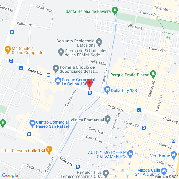 Map of Hipermundo Empresarial S.A.S.