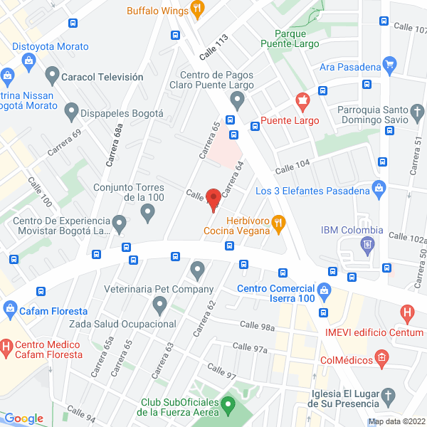 Map of Hogar Gerontologico Mi Dulce CIA. S.A.S.