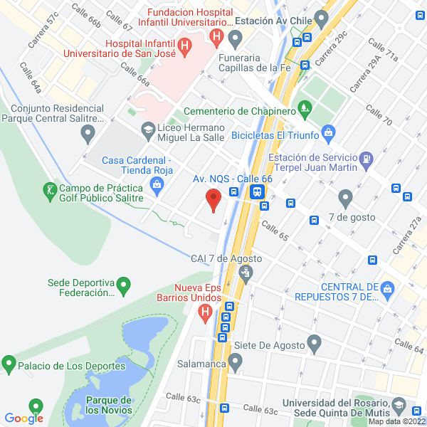 Map of Hostal Altos De La Calera