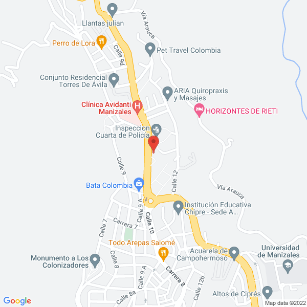 Map of Hostal Villamaría Plaza