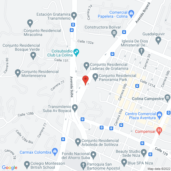 Map of Hosteria Restaurante San Gabriel