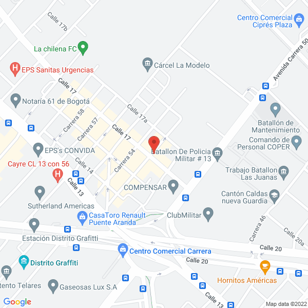 Map of Industrias Salcor S.A.S.