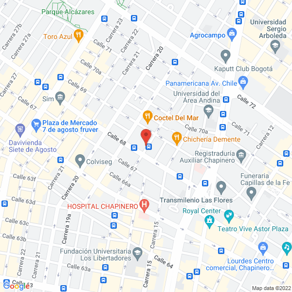 Map of Industrias Vianchas Miranda Ltda.