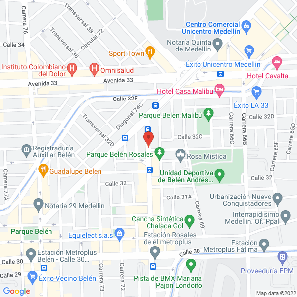 Map of Industrias Wop S.A.S