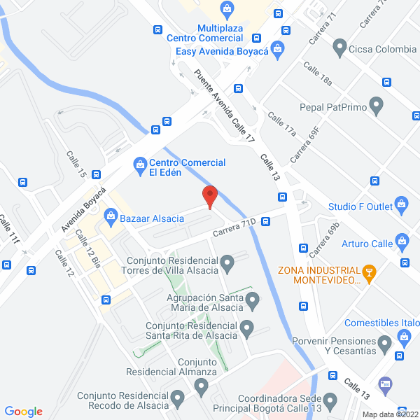 Map of Ingeotex & Construcciones De Colombia E.U.