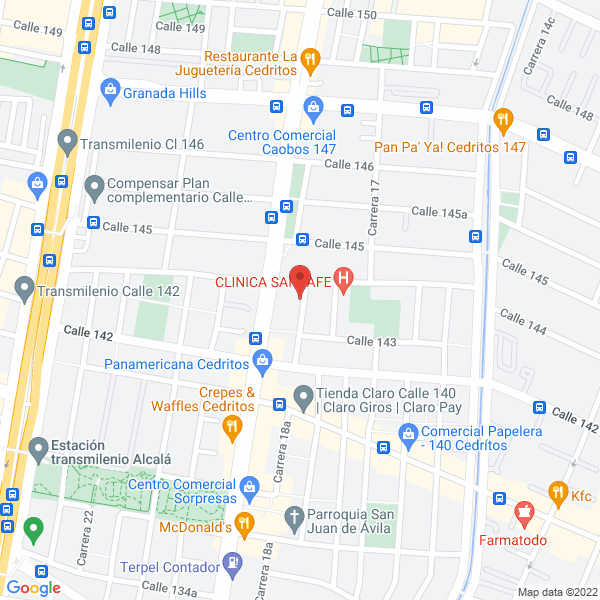 Map of Ingeparts Ltda.