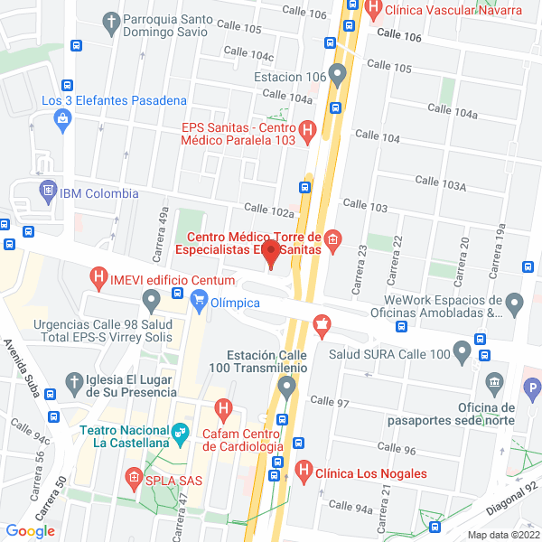 Map of Inmobiliaria Y Asesorias Juridicas Dimart S.A.S