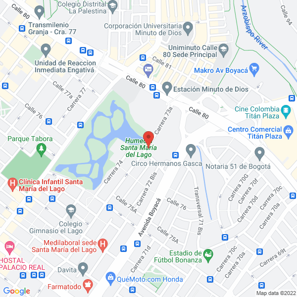 Map of Computadores Bogotá