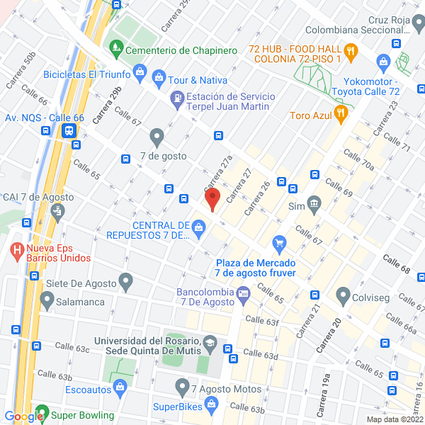 Map of Inversiones Gamaagro S.A.S.