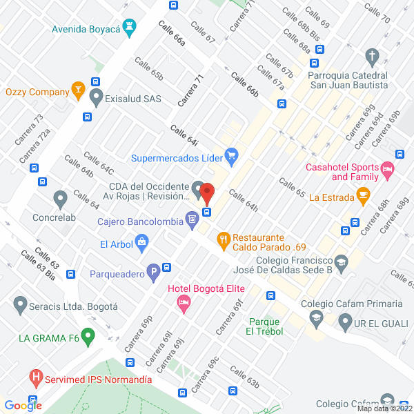 Map of Inversiones Garces Guzman Ltda.