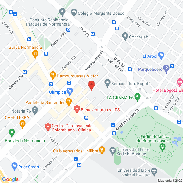 Map of Inversiones Gomez Estrada S.A.S.