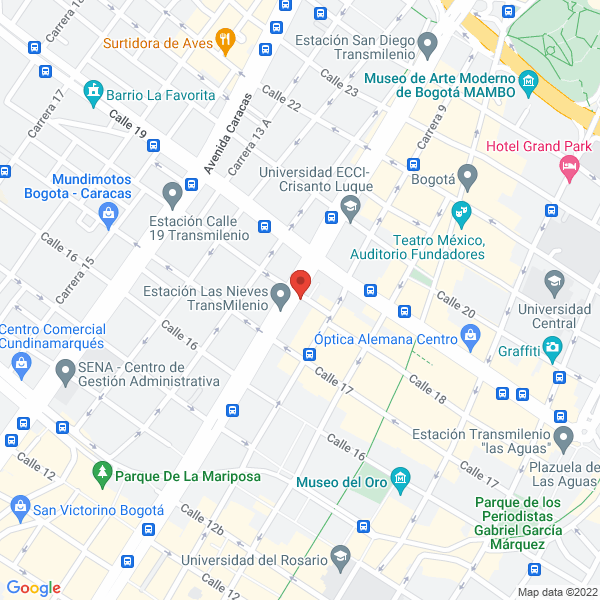 Map of Inversiones Y Suministros Lm S.A.S.