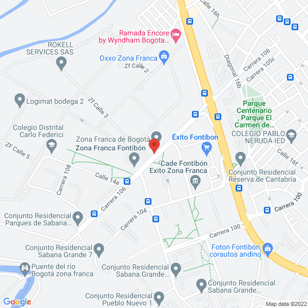 Map of Isaflex S.A.S.