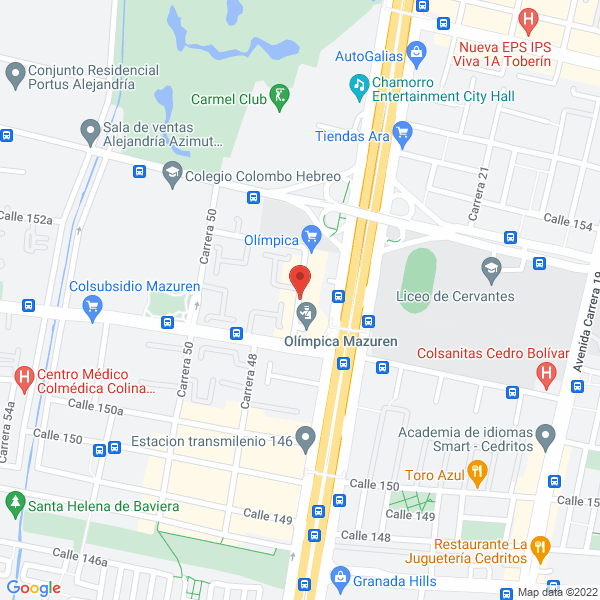 Map of Isnmoelec Servicios Ltda