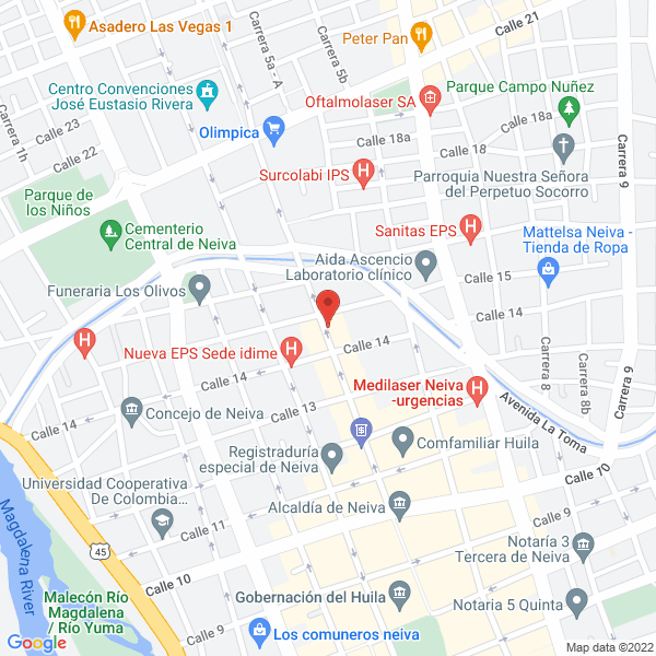 Map of Mártinez Guarnizo Carlos Alberto