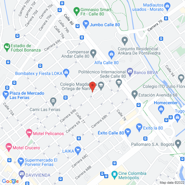 Map of Martinez Y Abondano Asociados Protección Integral S.A.S.