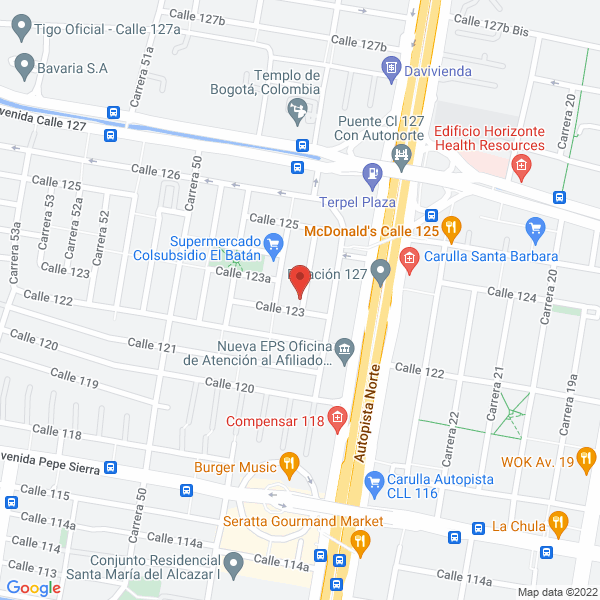 Map of Nexos Plus S.A.S