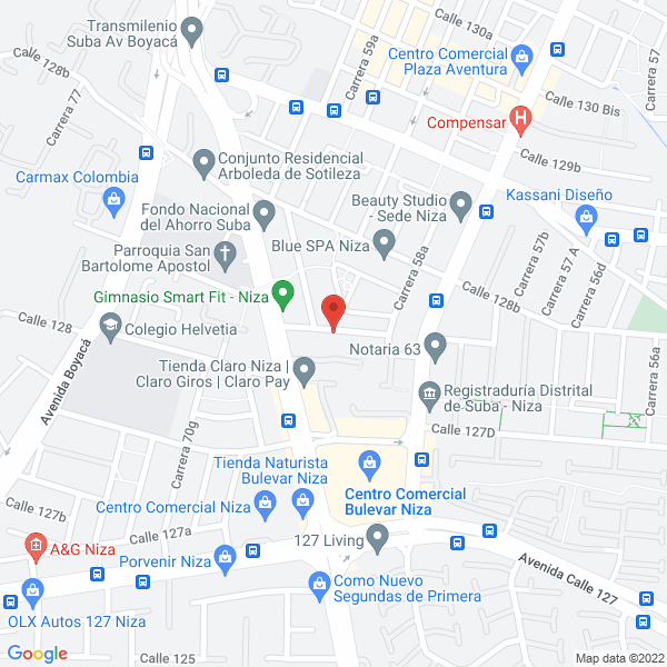 Map of Niños De América Ltda.