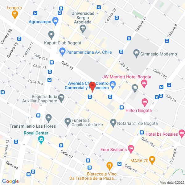 Map of Nueva Justicia Y Litigación Oral Consultores Ltda