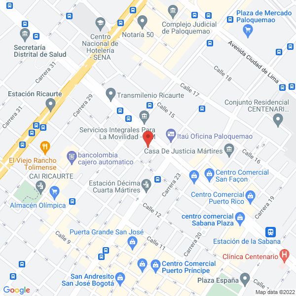 Map of Nuñez Moreno Y Cia Ltda.