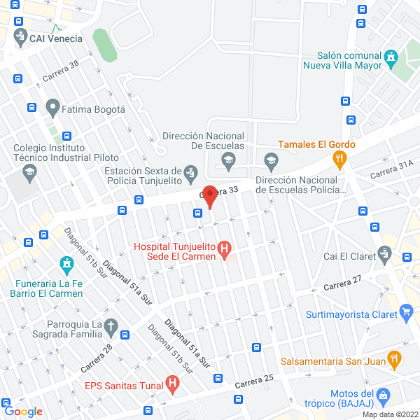 Map of Nutrifoods Ltda.