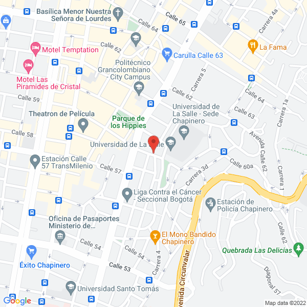 Map of Obando Cardenas Garcia Abogados Ltda