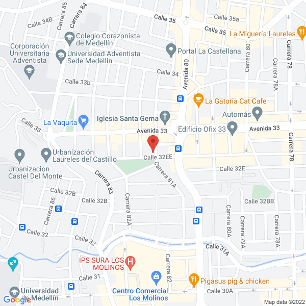 Map of Pendones & Pendones