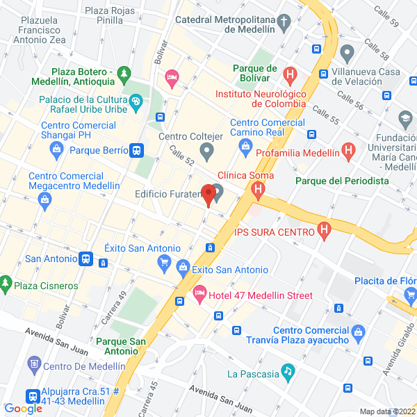 Map of Pentagono Construcciones