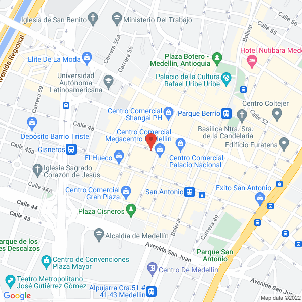Map of Perfumería Nuevo Rumbo