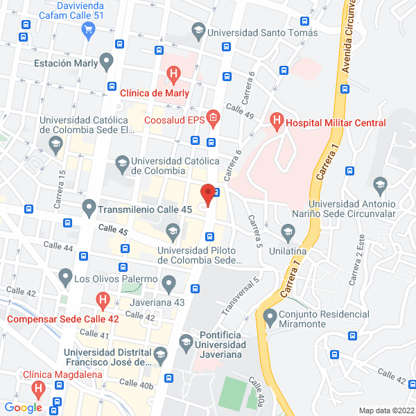 Map of Politécnico Nacional