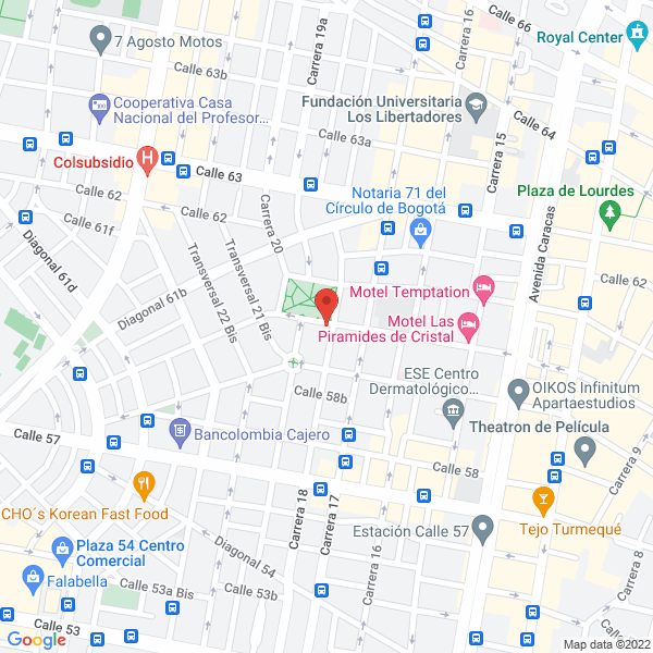 Map of Ponqués San Valentín