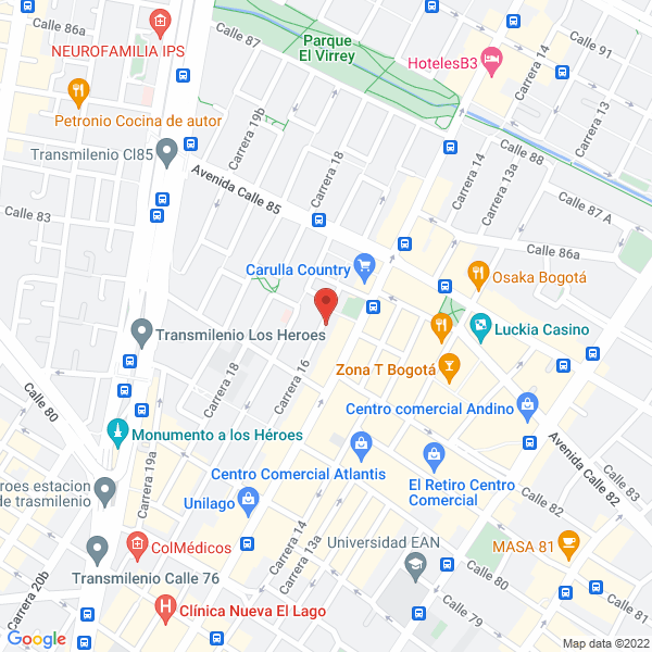Map of Previgín Ltda