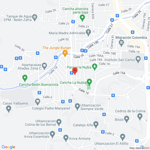 Map of Producciones Valentina S.A.S.