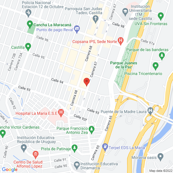 Map of Sellados E Y M S.A.S