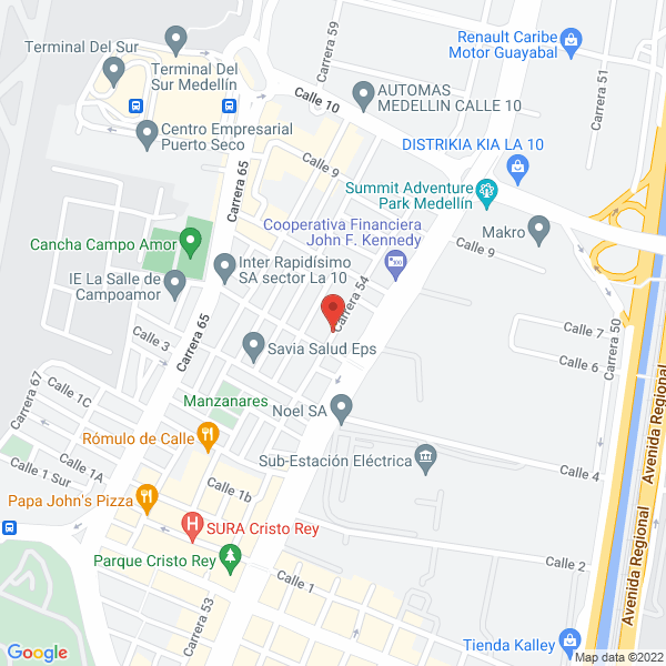 Map of Sentidos Imaginados S.A.S