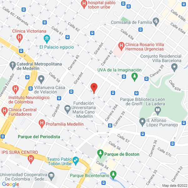 Map of Servicio De Mensajería Top Express