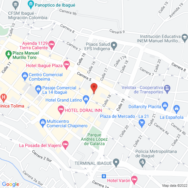 Map of Servicio National Panasonic