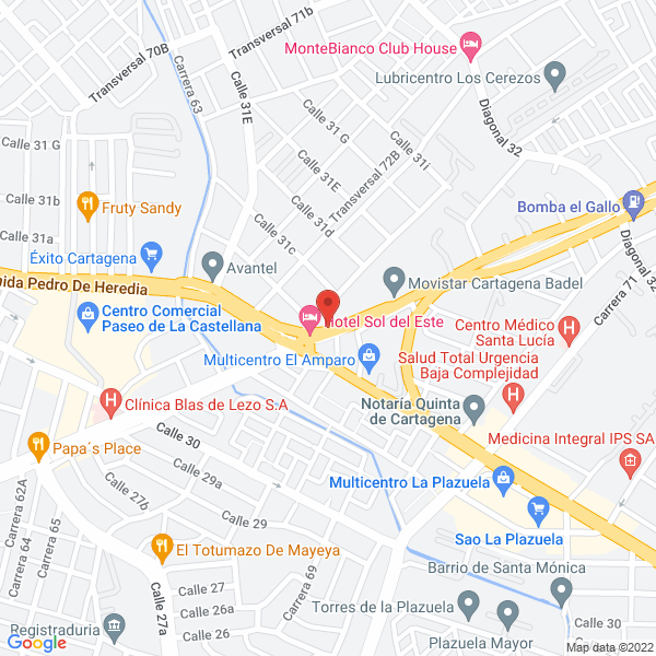 Map of Subacosta Ltda.