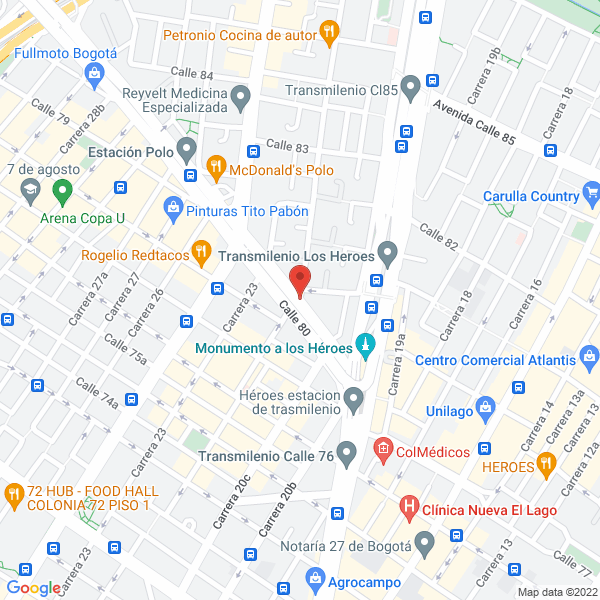 Map of Super Mark La Carolina